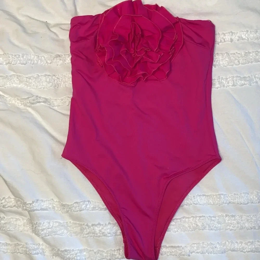 Zara NWT Maxi Flower Swimsuit